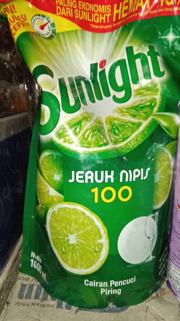 Sunlight Jeruk Nipis 210 Ml 400 Ml 755 Ml & 1600 Ml