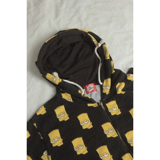 hoodie zip bart simpson second
