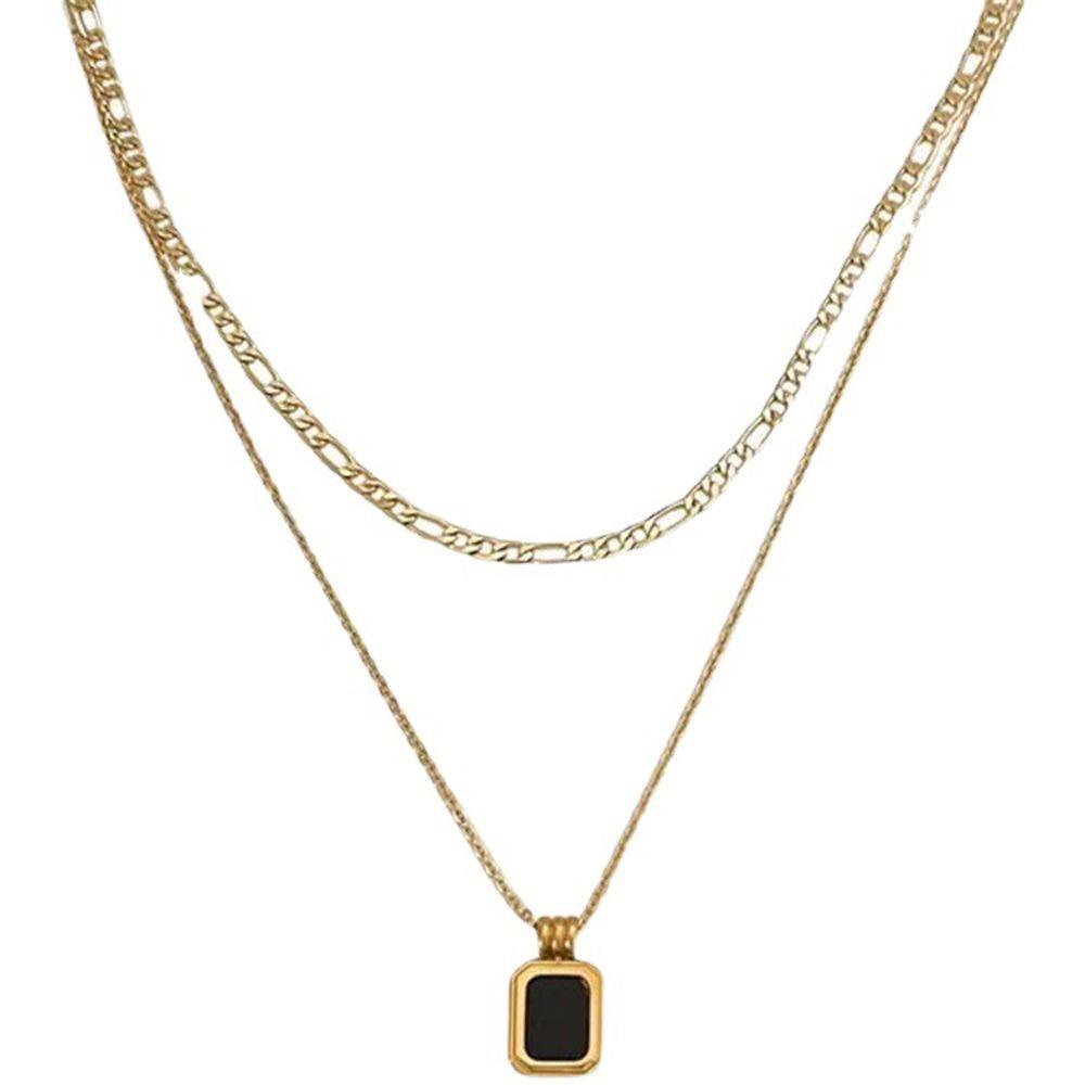 Mxbeauty Liontin Kubus Kalung Kreatif Hip Hop Gadis Hadiah Rantai Tembaga Sederhana Gaya Korea Kalung