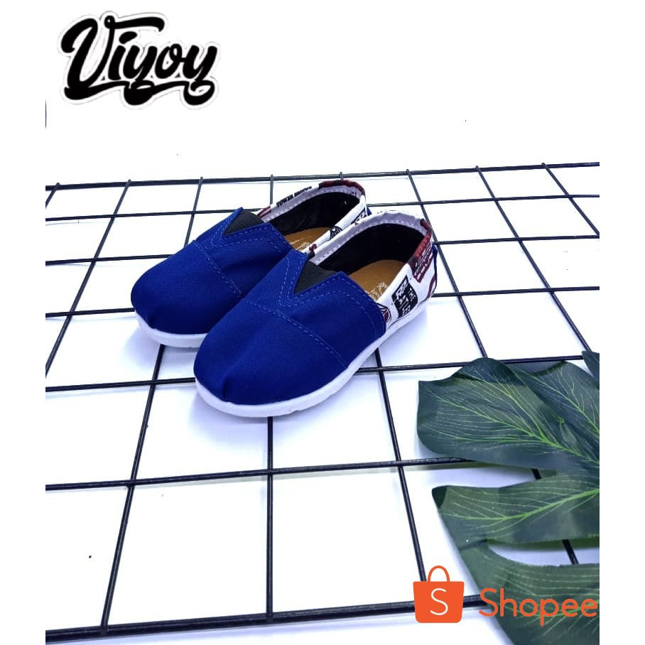 Sepatu Anak slip On Unisex Sepatu Anak Slip On Laki laki dan perempuan Sepatu WK Termurah Size 22-35