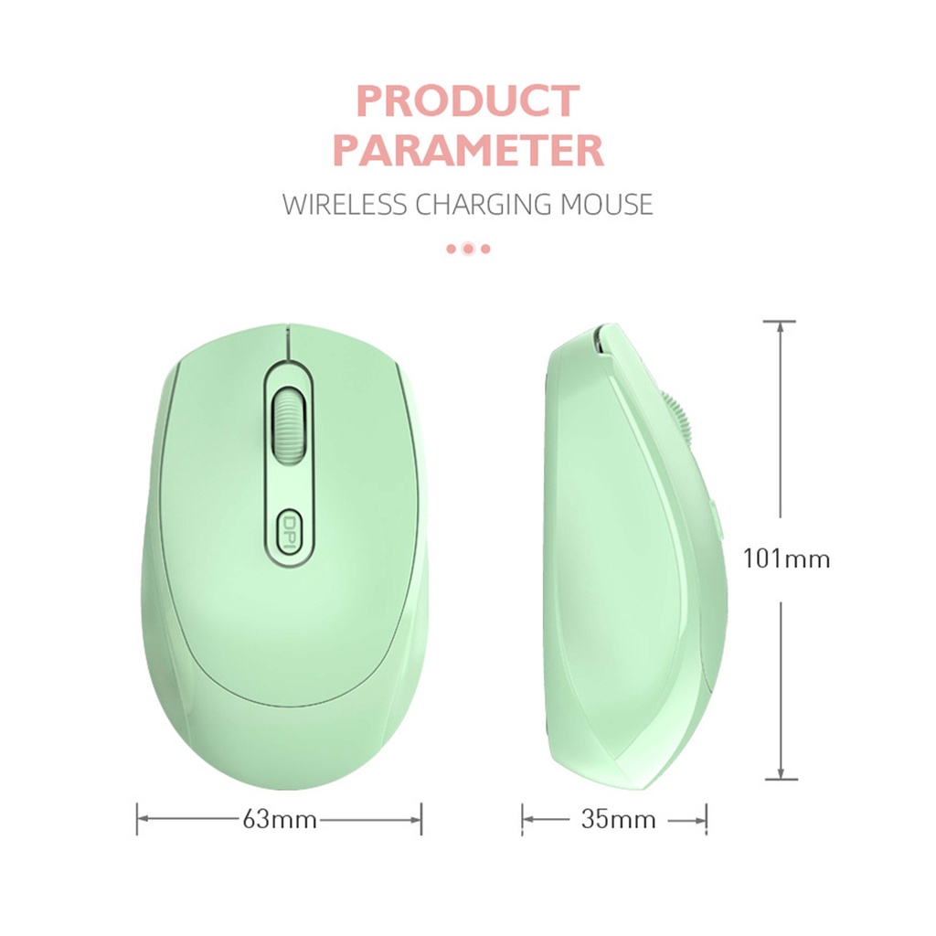 Mouse wireless / mouse bisa diisi daya / mouse wireless bluetooth / - 2.4G dan 1600 DPI / mouse pink / mouse USB / mouse minimalis