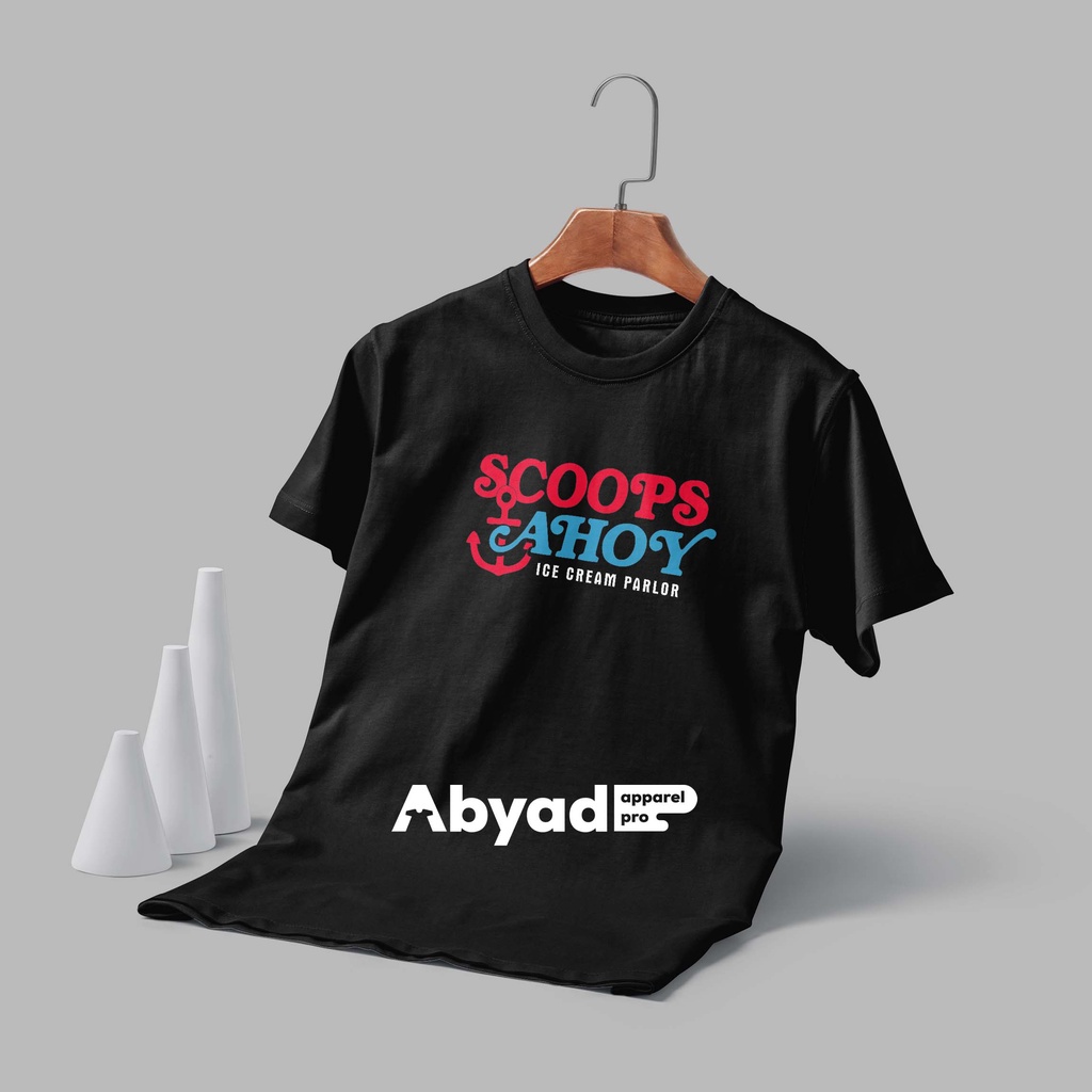 Kaos Ahoy Scoop - Stranger Things - Hellfire Club - Abyad Apparel Pro Combed Premium