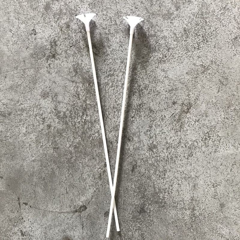 Tangkai Balon Latex  / Stik Balon Warna putih Dan Transparan 40 cm