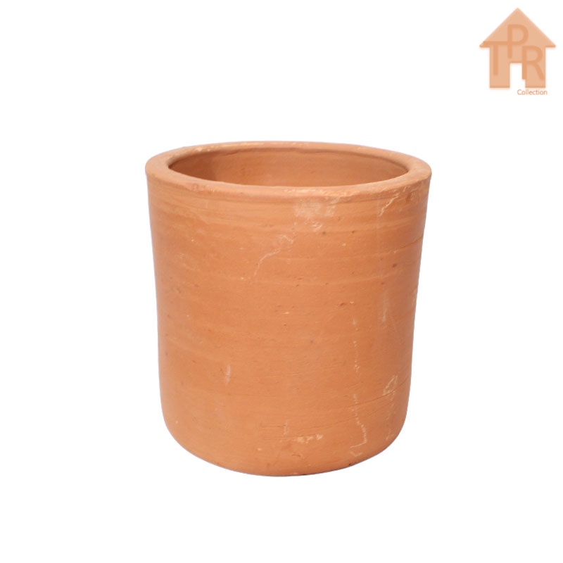 Terakota - Pot Tanah Liat / Pot Mug Lurus /Pot Silinder D13