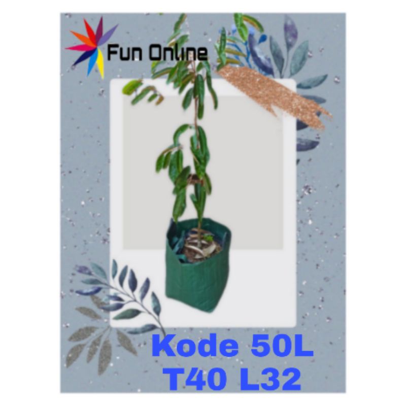 Planter bag 50 Liter hijau pot tanaman
