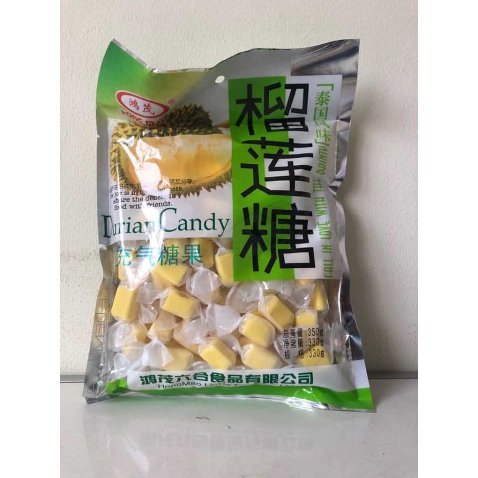 Hong Mao Durian / Durian Candy / Permen Durian / Permen Lunak 350grm