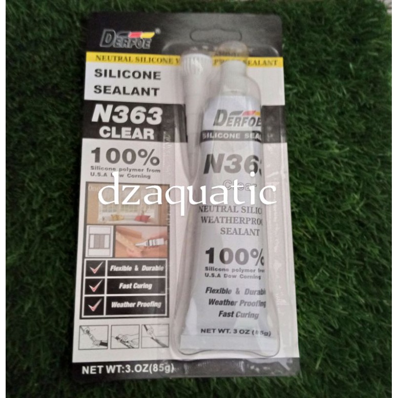 

Lem kaca Derfoe 85gr sealnt kaca Aquarium