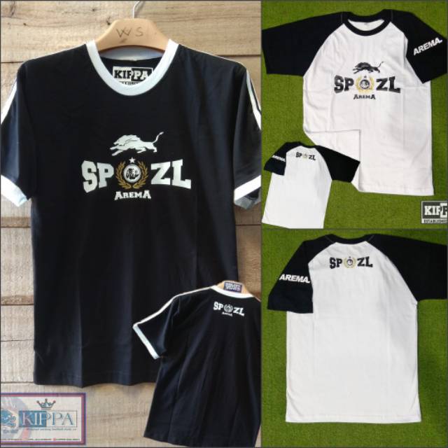 Kaos SPZL arema strip lengan