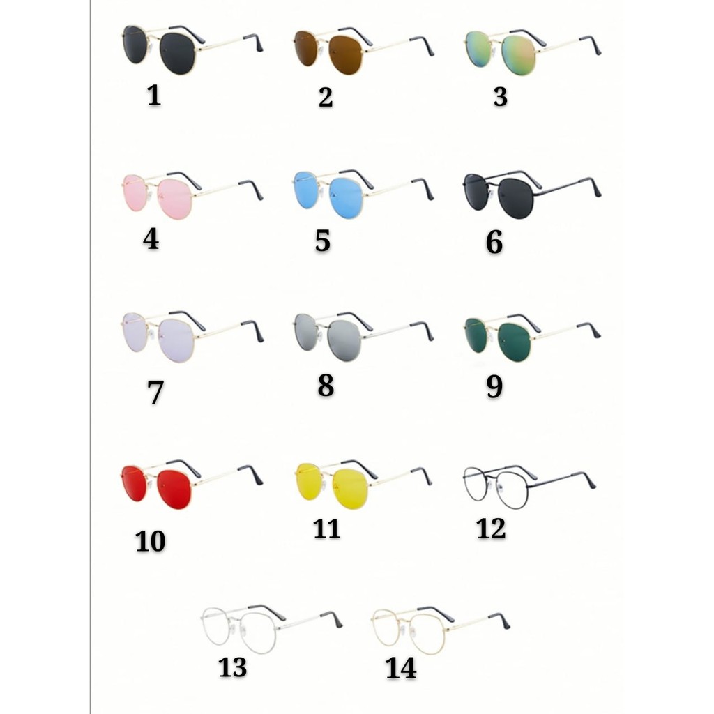 (COD) KACAMATA FASHION UNISEX KOREAN STYLE GLASSESS IMPORT MALLSHOPPING