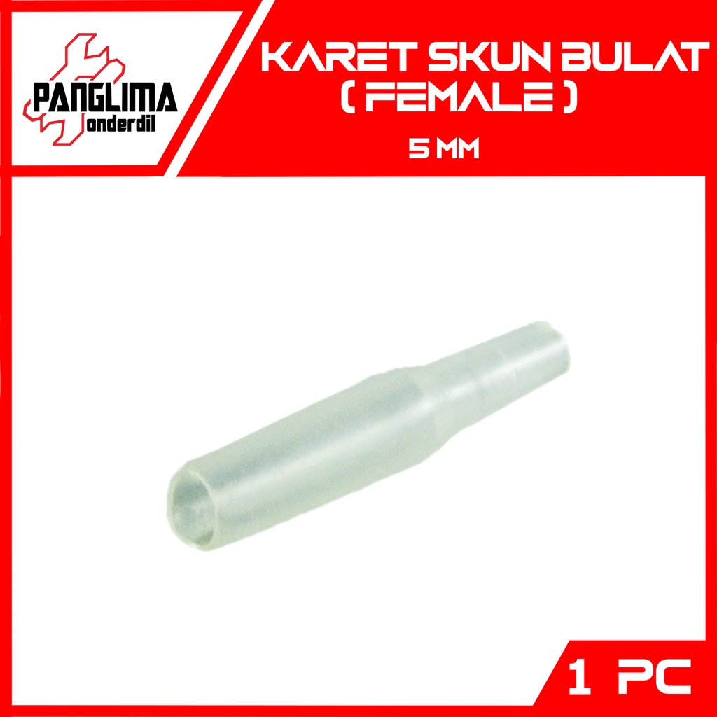 Karet Skun Bulat 5 mm Female-Cewek-Cewe Cover-Isolator-Kondom-Condom Sekun-Terminal Bulet