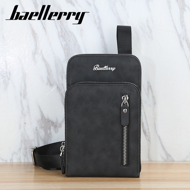 BAELLERRY S5575 Tas Selempang Pria Bahan Kulit PU Leather Premium WATCHKITE WKOS