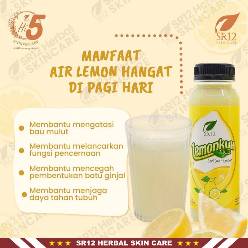 Lemonkuh SR12 Herbal Netto 500 ml | Sari Buah Lemon SR12 Original