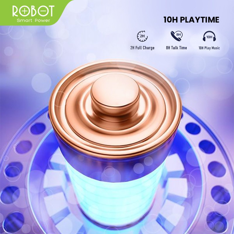 hanset ROBOT Headset Bluetooth Talk10 Earphone Bluetooth V5.0 Garansi Original Resmi