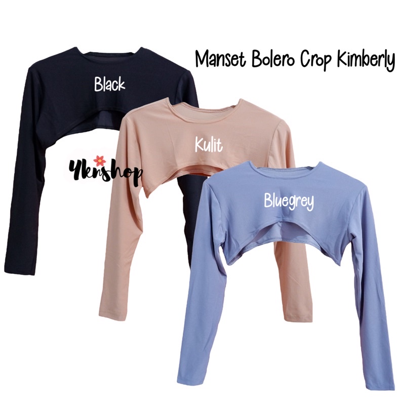 Manset Sambung Bolero CROP KIMBERLY bahan Jersey