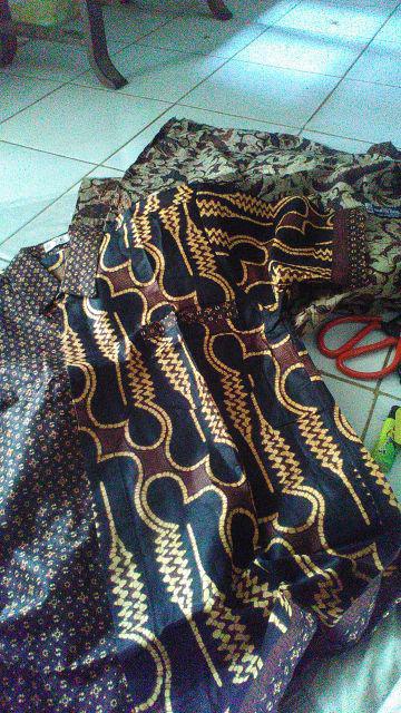 Gamis Parang Black Couple Batik Sarimbit Muslim Kondangan Casual