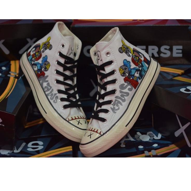 Jangan Ketinggalan order..  Sale Sepatu Converse 70s x Kaws high companion Sepatu Converse Motif Kar