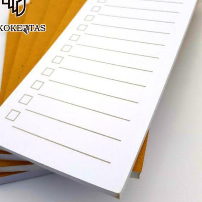 

Grosiran Murah Buku Notebook/Memo/Agenda/To Do List Bahan Kertas Craft Warna Coklat + Putih untuk Ka