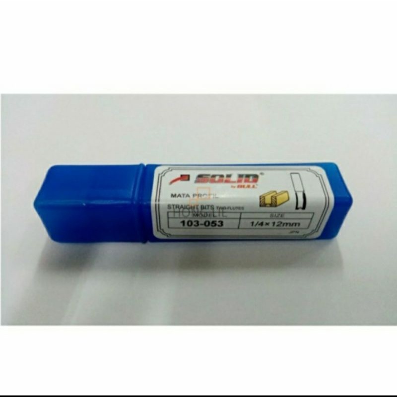 Solid 103-053 Mata Profil Router Lurus 12mm 12 mm Staright Bit