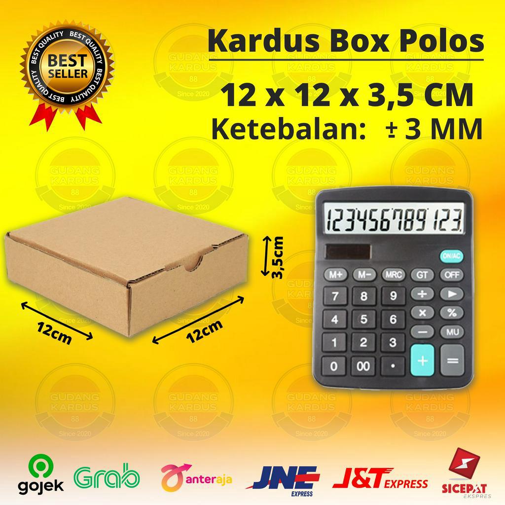 

Kardus Box Die Cut 12x12x3,5 CM Kotak Packing Hampers Polos