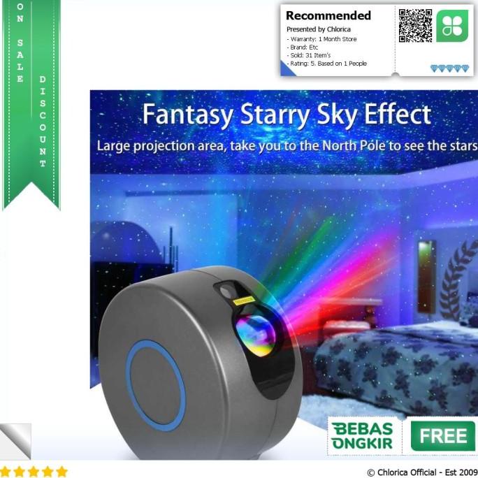 VooVoo Lampu Proyektor Tidur Cahaya Bintang Galaxy Light - GX-333 ready