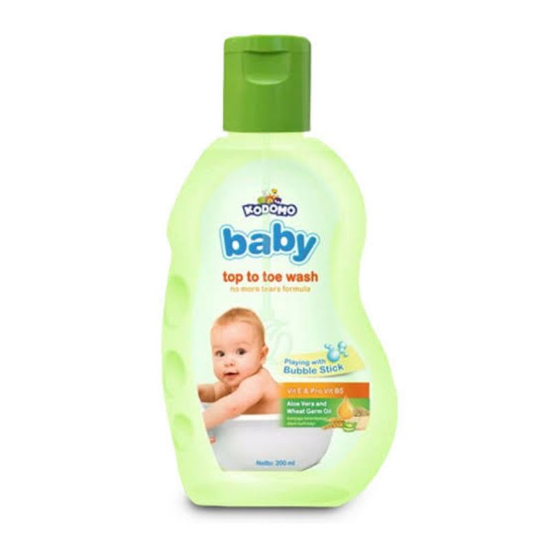 Kodomo Top To Toe Hair &amp; Body Bath 200ml - Kodomo BodyWash - Sabun Sampoo Anak - Shampo Kids - Body Wash