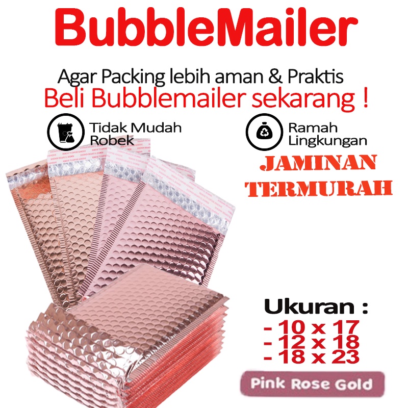 Amplop Bubble | Bubble Mailer | POLYBUBBLE PREMIUM  PINK ROSE GOLD