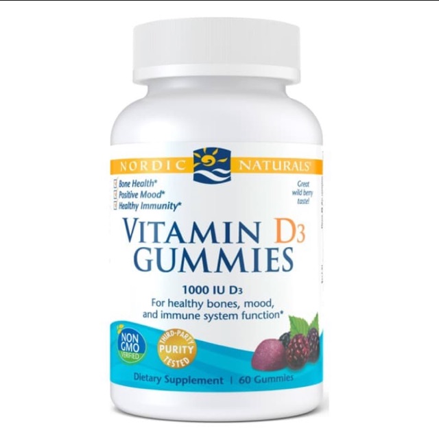 Nordic Naturals Vitamin D3 Gummies, 60 Gummies (import Singapore)