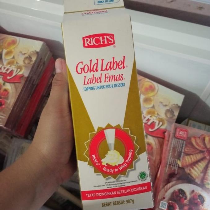 

Rich's Gold Label Whipping Cream 907gr TERLARIS TERPERCAYA ORIGINAL