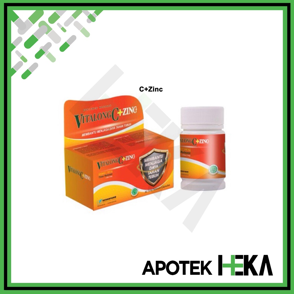 Vitalong C / Vitalong C+Zinc Botol isi 30 Kapsul - Vitamin C (SEMARANG)
