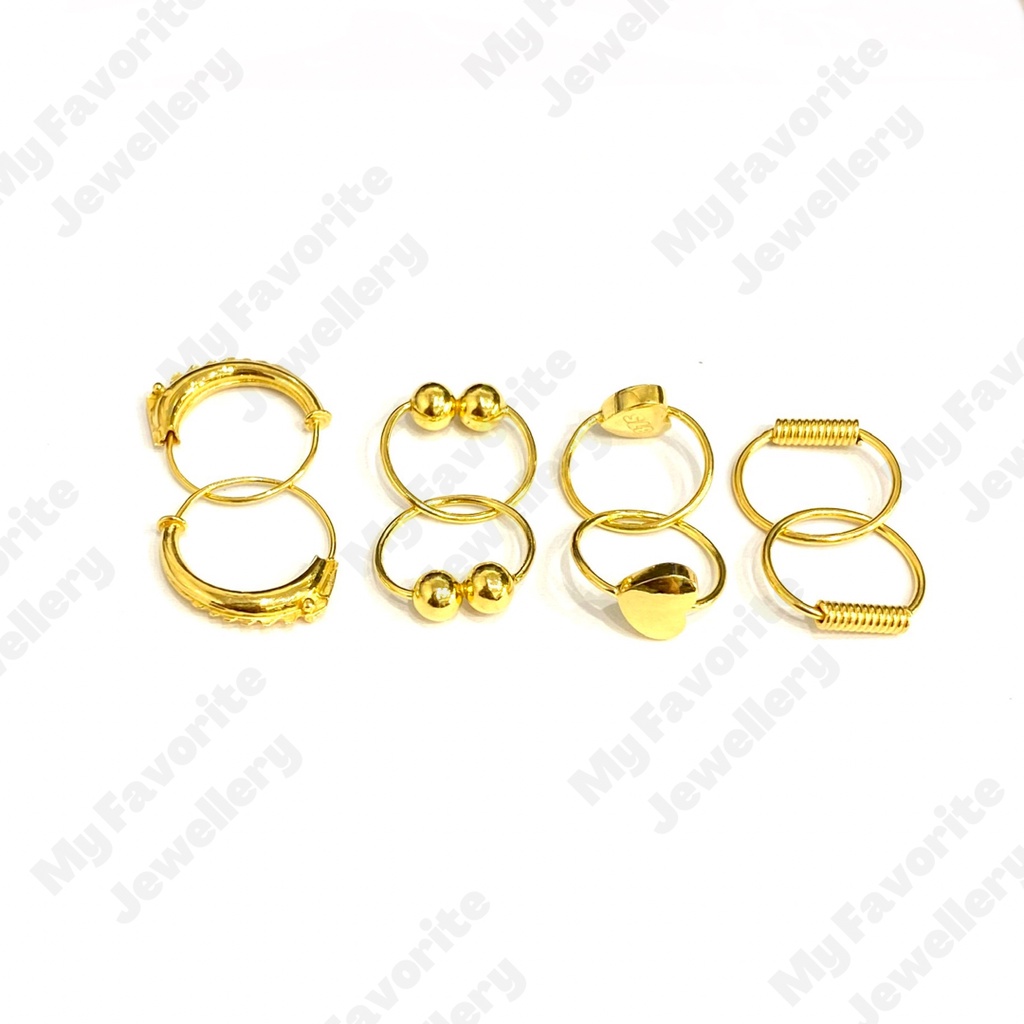 Anting Anak dan Dewasa Banyak Model Emas Asli Kadar 700 dan 875
