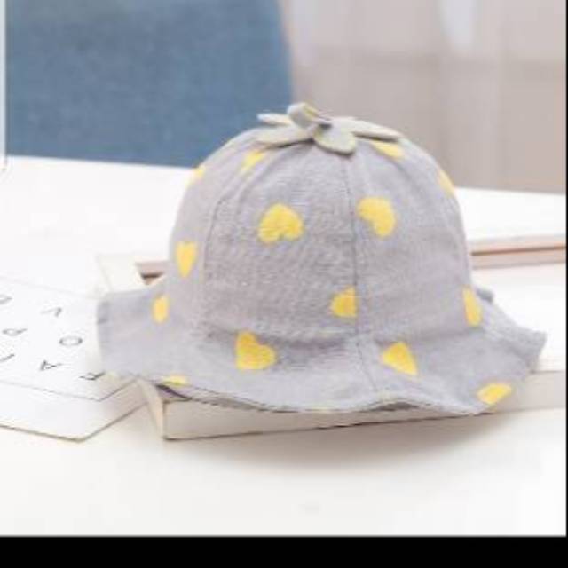 SUMMER HEART Cotton Hat TOPI anak perempuan