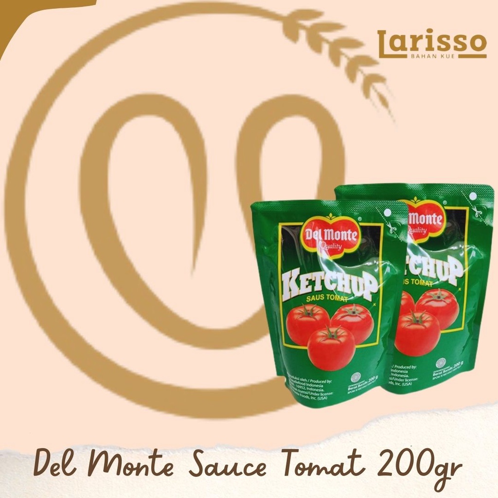 

DEL MONTE TOMATO SAUCE SAUS TOMAT 200GR POUCH