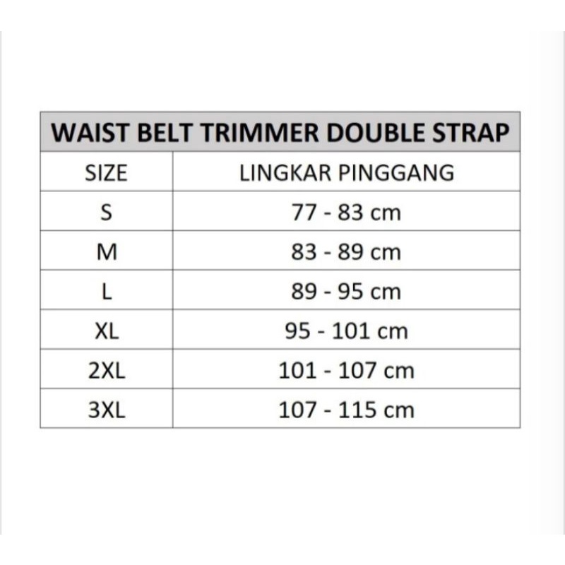 Waist Belt Trimmers Double Strap Korset Pelangsing Stagen Melahirkan Dobel