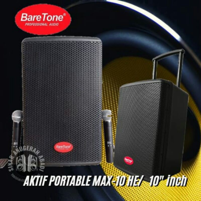 SPEAKER PORTABLE BARETONE MAX-10HE WIRELESS/10" inch