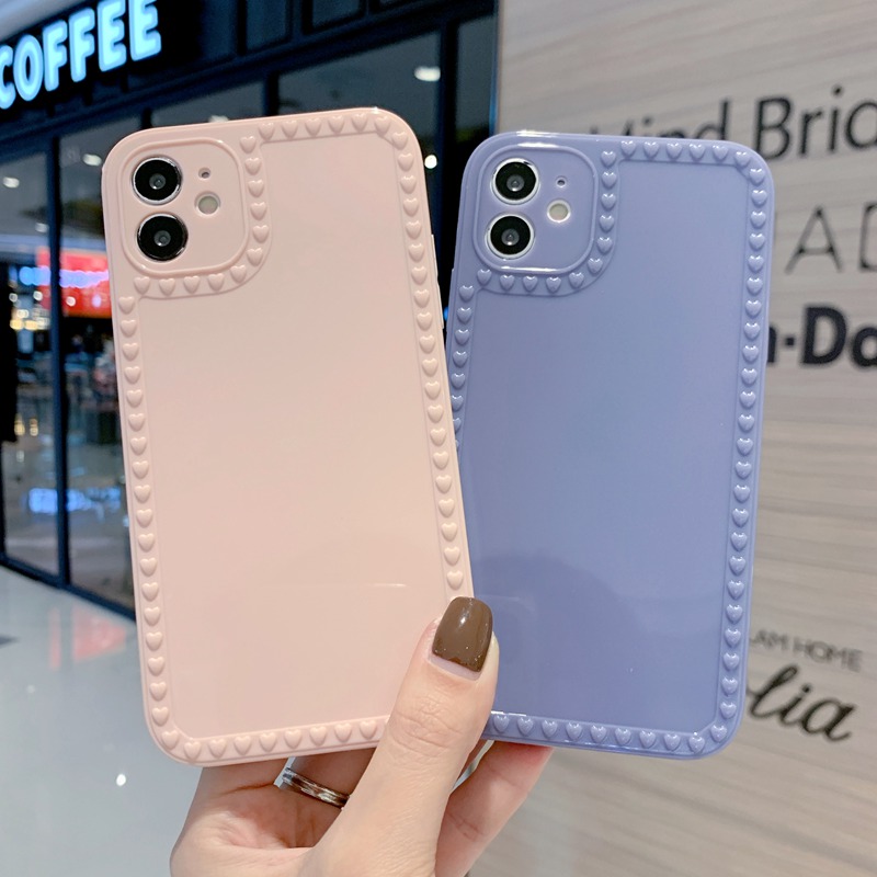 Little Loves Soft Case iP iPhone 7 8 + Plus SE 2020 11 12 mini Pro Max X XR XS Max Fine Hole Casing