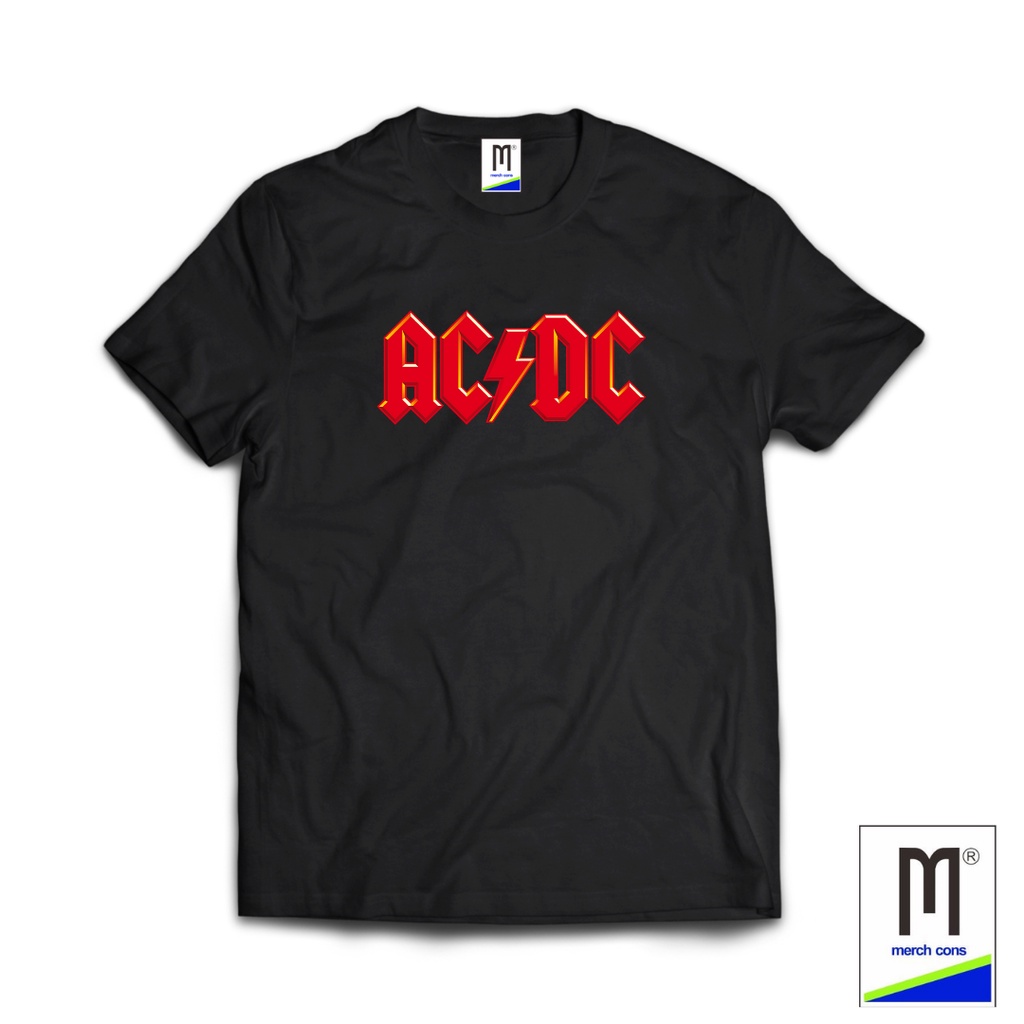 TSHIRT MARCHANDISE BAND ACDC HITAM