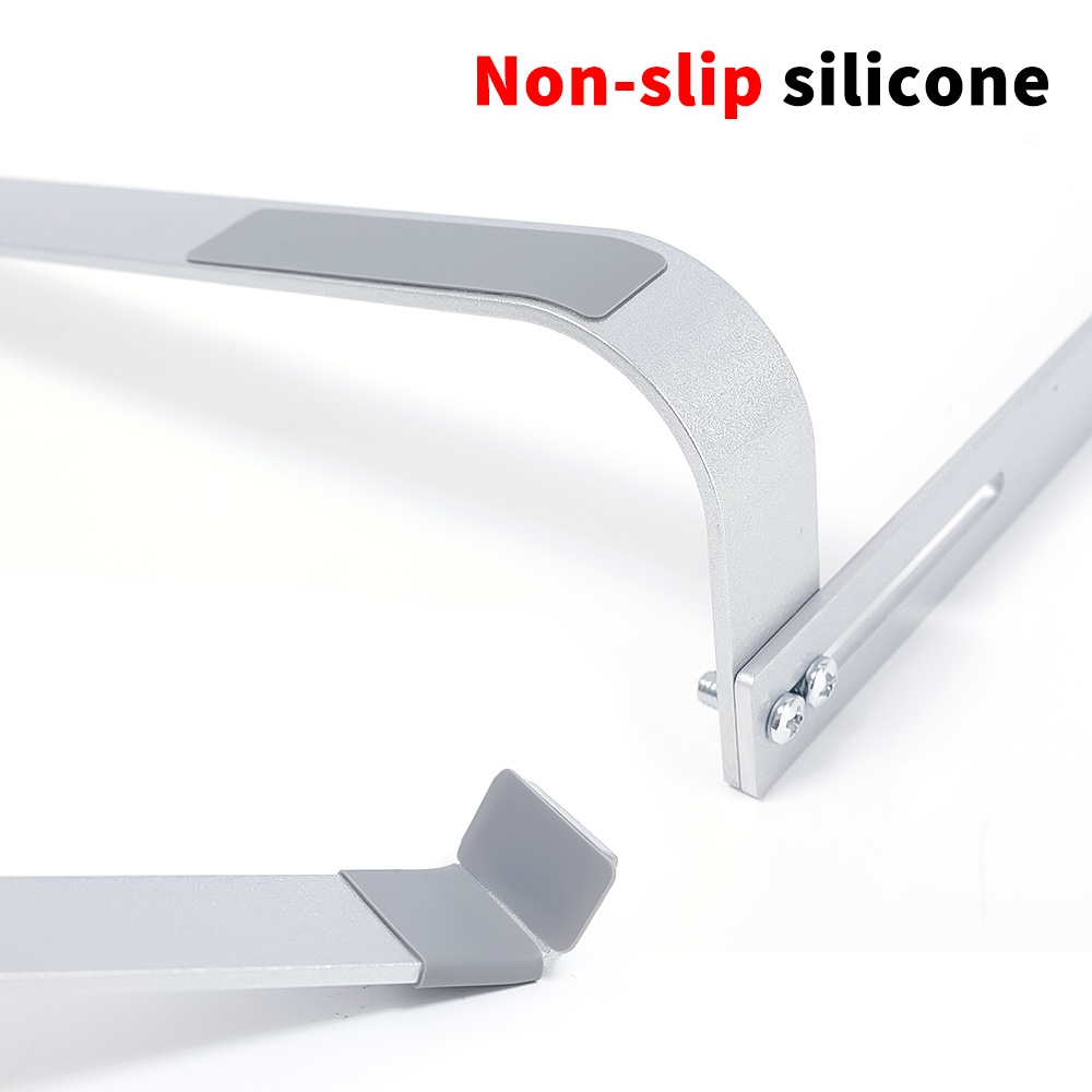 1 Set Stand Laptop Bahan Aluminum Anti Slip Bisa Disesuaikan