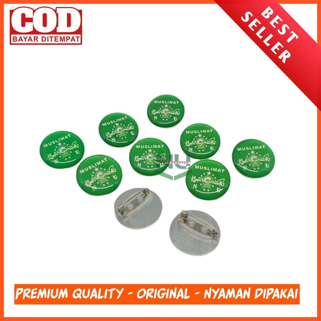 Terbaru Pin Muslimat NU Resin / Bros Muslimat NU Resin / Pin Terompah Muslimat NU / Lencana Muslimat