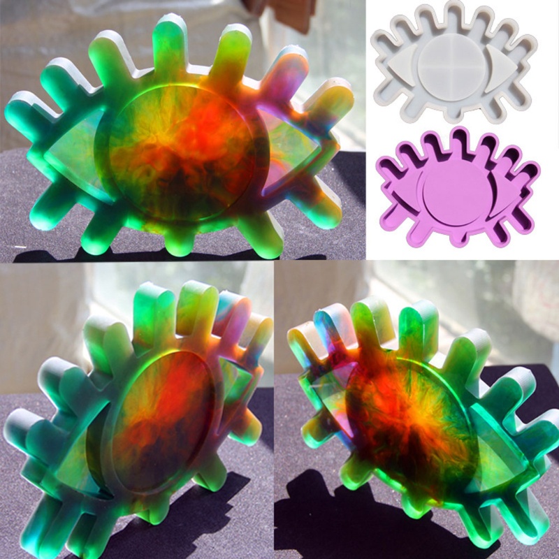 Siy Cetakan Cermin Makeup Diy Bentuk Mata Besar Bahan Silikon Untuk Dekorasi Rumah