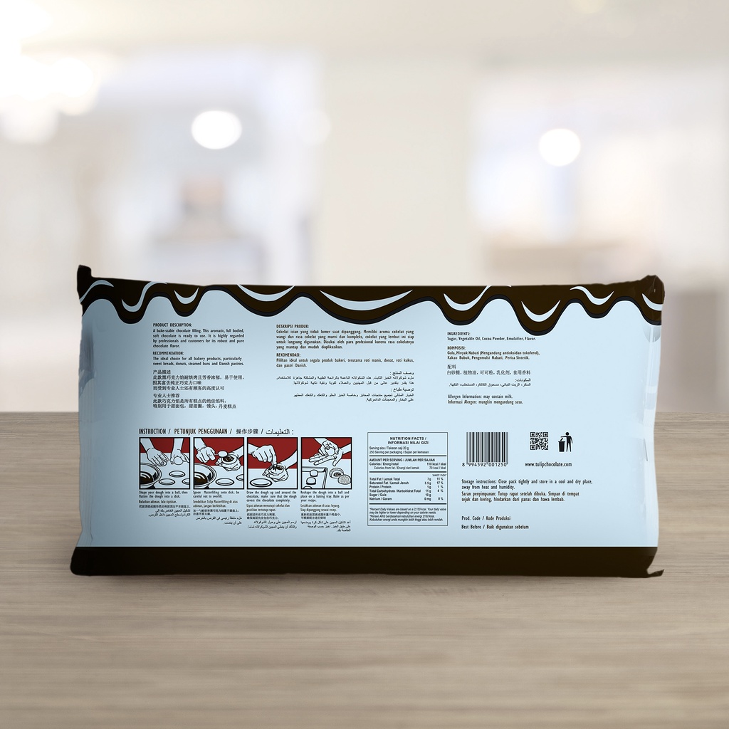 

2Xbtygneal Sakha Snack ) Tulip Masterfilling Chocolate Paste 5Kg