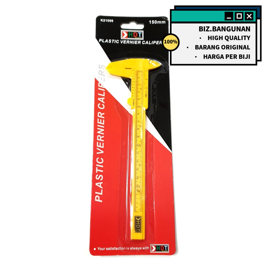 SKETMAT JANGKA SORONG HDT 150 MM - SIGMAT PLASTIK VERNIER CALIPERS 6&quot;