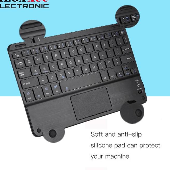 Mini Wireless Bluetooth Keyboard With Touchpad - Universal Keyboard 9 inch "MZ. 21643"