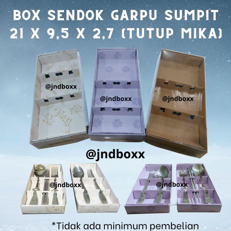 Box Sendok Garpu Sumpit (Cetakan Warna)