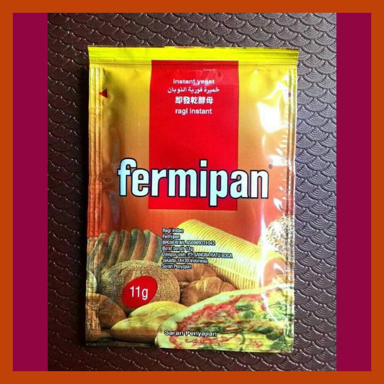 

FERMIPAN, RAGI, YEAST SACHETAN 11GRAM