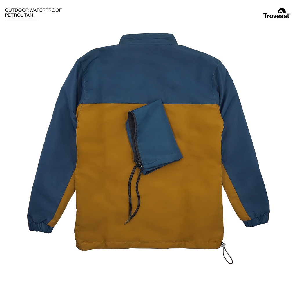 Troveast Jaket Outdoor Waterproof-Petrol XL