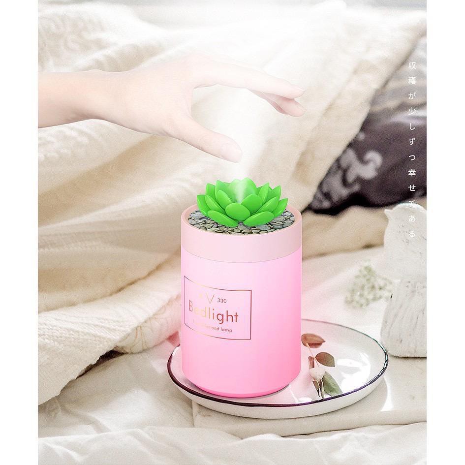 Humidifier Air Diffuser Ultrasonic Mist Maker with 7 Colors LED Lamp Lotus 330ml