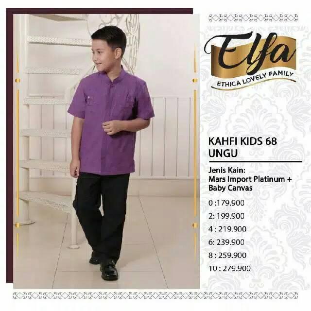 KOKO ANAK TERBARU 2021 ETHICA KAHFI KIDS 68 UNGU