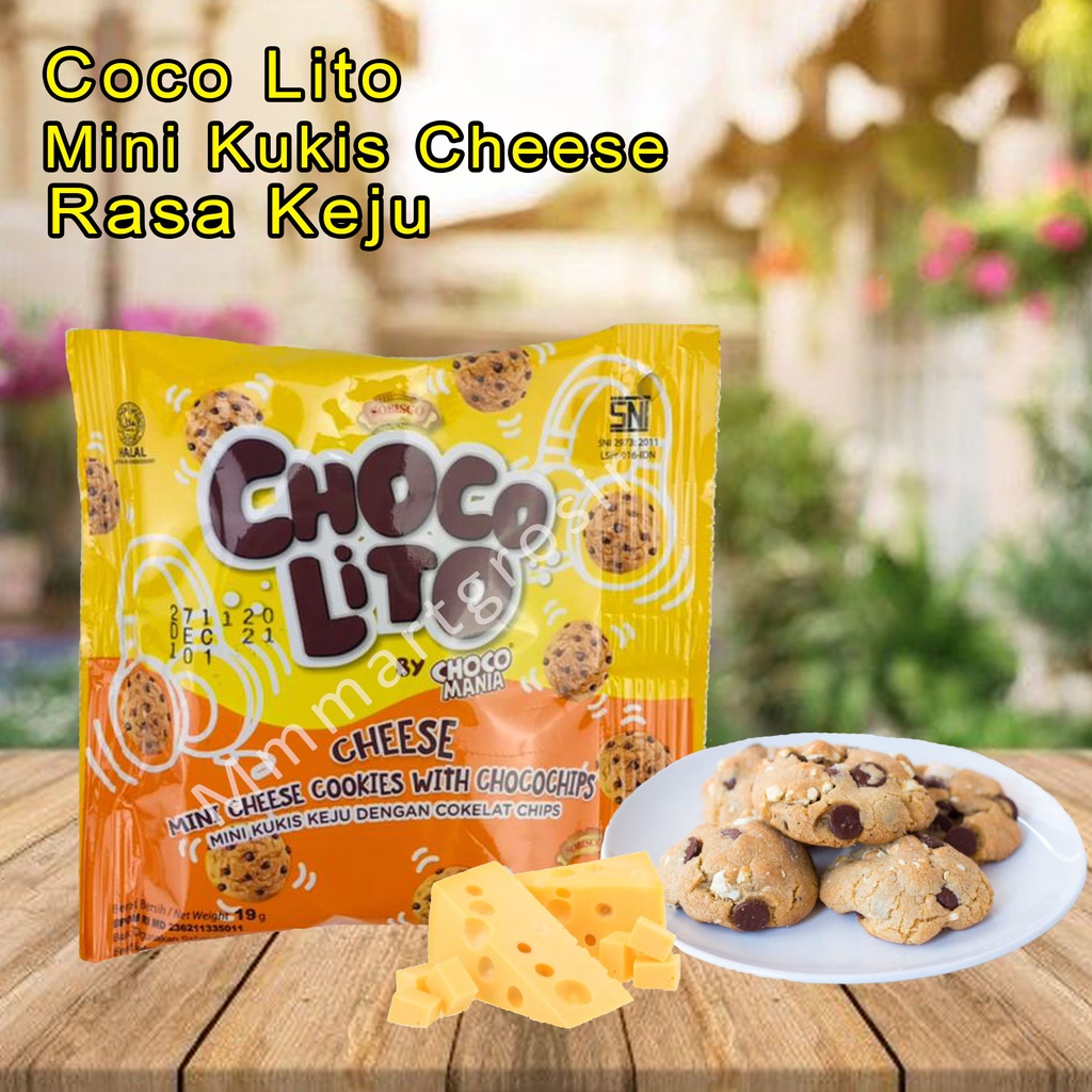 Mini Kukis keju *Choco Lito * Biskuit rasa keju * 19g