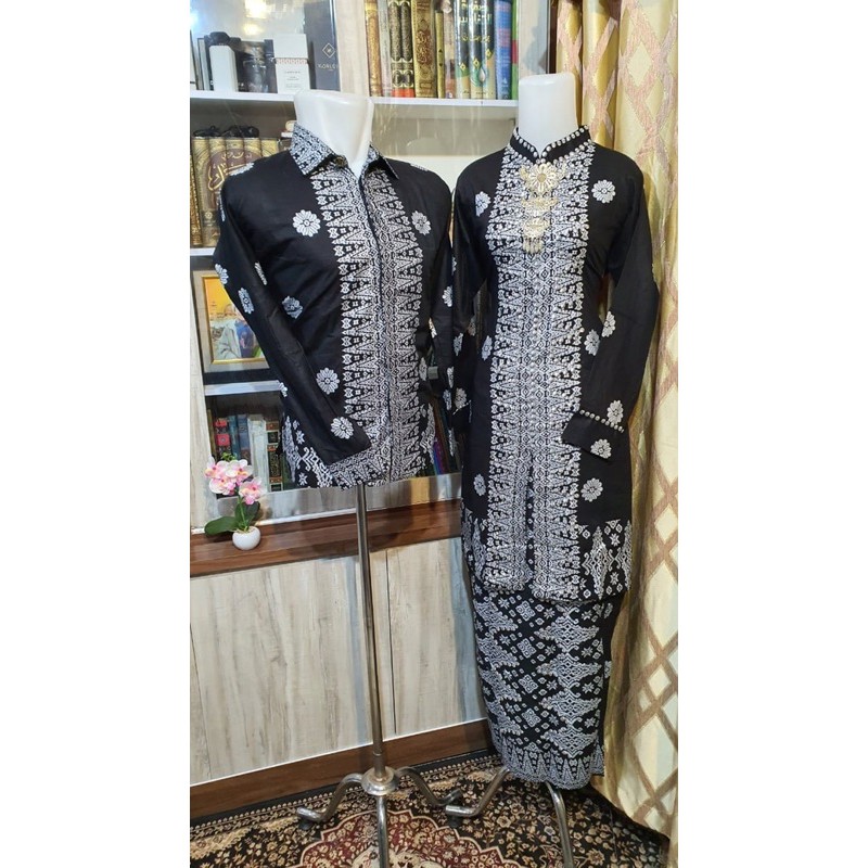 SET COUPLE SONGKET KURUNG PALEMBANG JUMBO TERBARU BATIK JUPRI COUPLE MOTIF PALEMBANG SUPER JUMBO