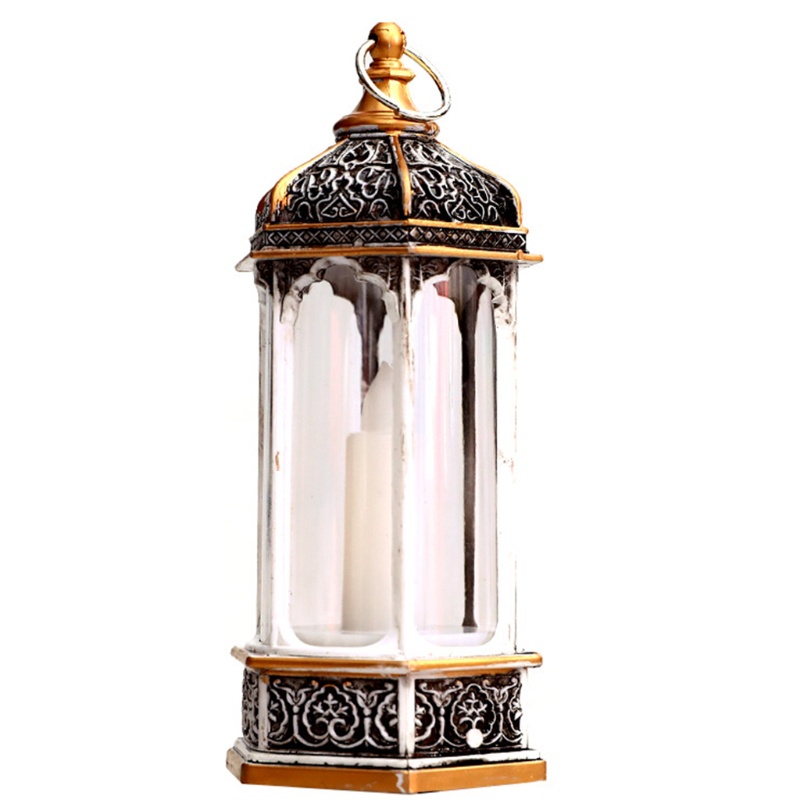Zzz Lampu Lentera Bentuk Hexagon Gaya Vintage Untuk Dekorasi Natal